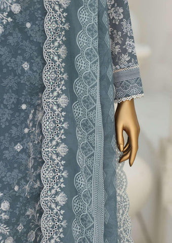 Premium Signature by HZ Textiles | Embroidered 3 Piece Unstitched Lawn Suit D-4