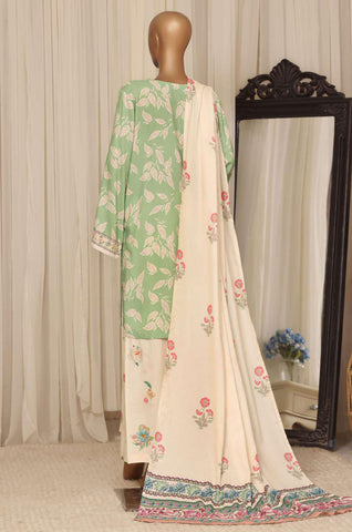Sadabahar Printed Linen Stitched 3 Piece Suit D-4