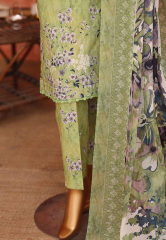 Elegant by HZ Textiles | Embroidered 3 Piece Unstitched Lawn Suit D-3