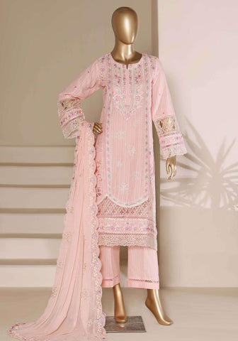 Sadabahar Luxury | Embroidered 3 Piece Stitched Slub Lawn Suit D-5