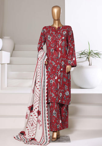 Printed Khaddar Vol-3 Stitched 3PC Collection By Sadabahar D-1