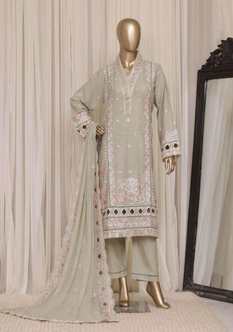 Sadabahar Luxury Embroidered Cotton Stitched 3 Piece Suit D-3