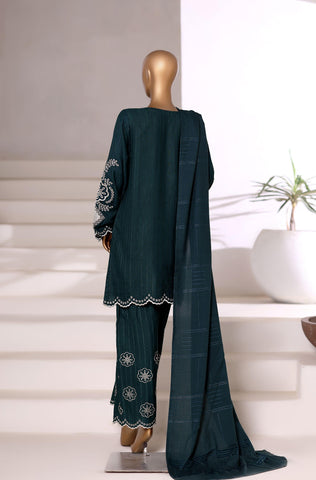Sadabahar Vybe Emb Dhanak Stitched 3 Piece Suit D-6