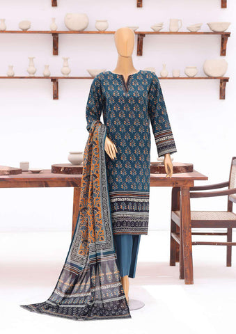 Platinum Jaipuri Prints by HZ Textiles | Digital Printed Lawn 3 Piece Unstitched Suit D-1