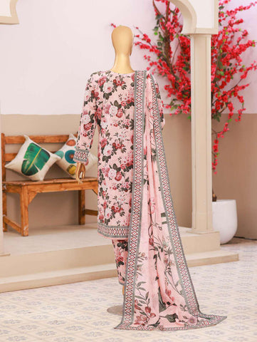 Elegant Embroidered Un-Stitched 3 Piece Collection By HZ Textile D-5