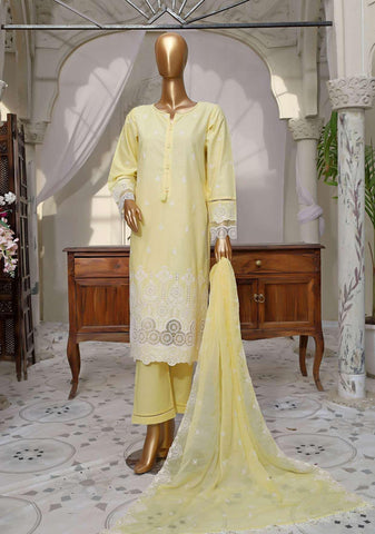 Sadabahar Chickankari  With Chiffon Emb Dupatta D-04