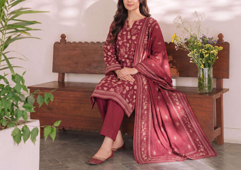 Daman Exclusive by VS Textiles | Printed Cambric 3 Piece Unstitched Suit D-3