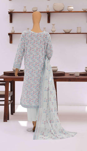 Everyday Prints by HZ Textiles | Printed Lawn 3 Piece Unstitched Suit D-2