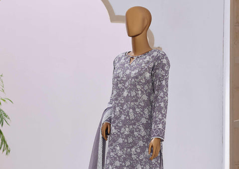 Nakshkari by HZ Textiles | Embroidered Lawn 3 Piece Unstitched Suit D-4