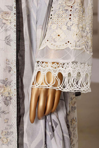 Luxury Lawn Chikankari Embroidered 3 Piece Stitched Collection By Sadabahar D-6