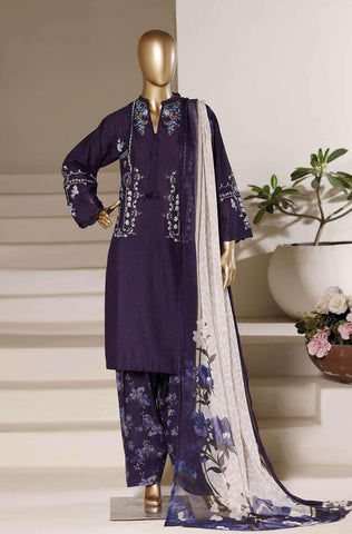 Eclair by Sadabahar | Embroidered Lawn 3 Piece Stitched Suit D-3