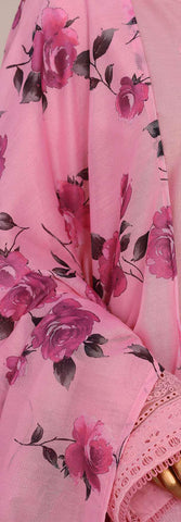 Floral Vibes by HZ Textiles | Embroidered 3 Piece Unstitched Lawn Suit D-2