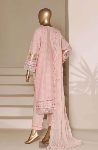 Sadabahar Luxury | Embroidered 3 Piece Stitched Slub Lawn Suit D-5