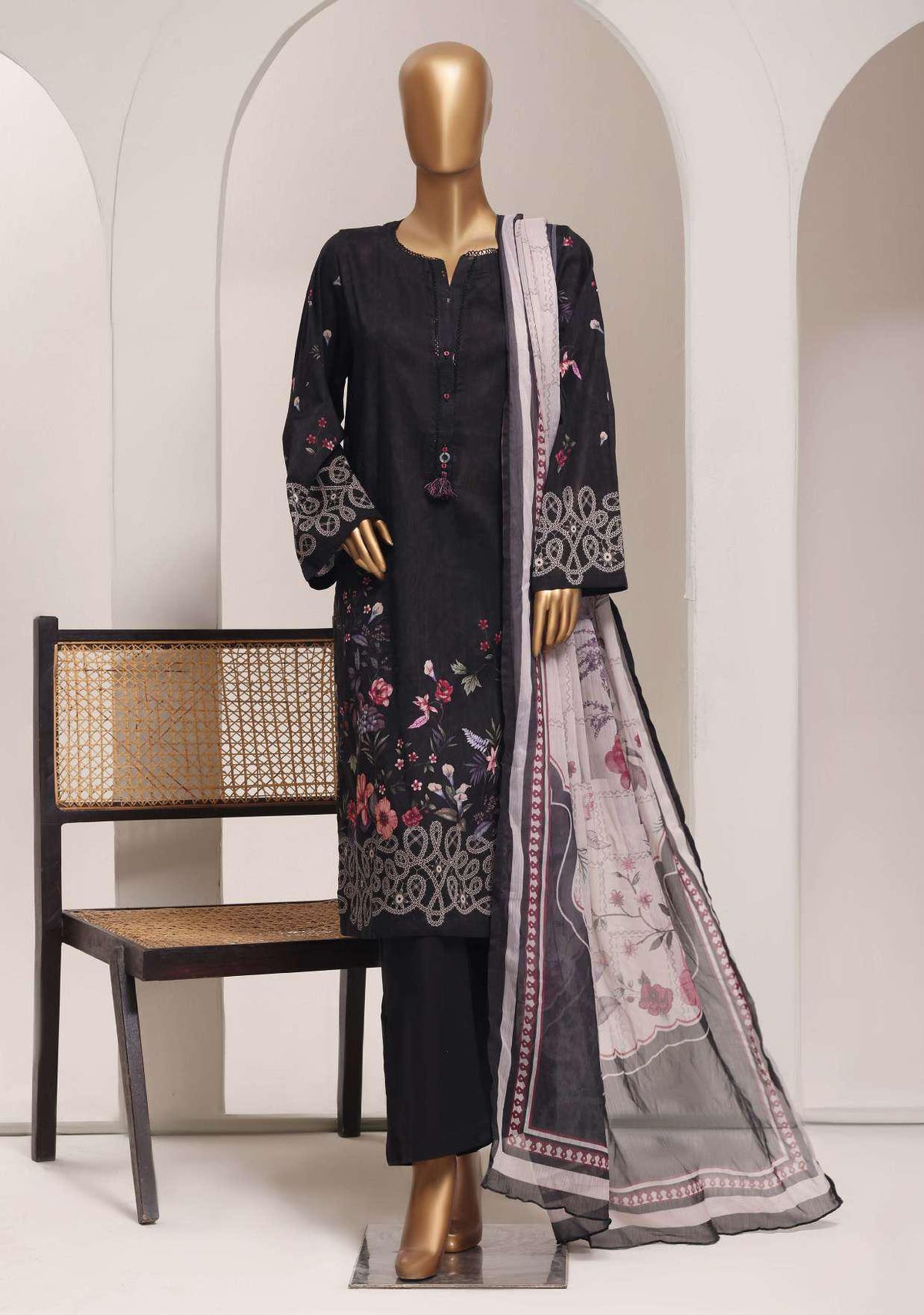 Sadabahar Printed Lawn Vol-11-2 | Printed Lawn 3 Piece Stitched Suit D-5