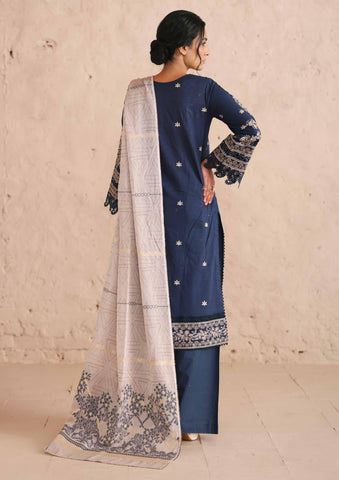 Johra Vasal Embroidered Lawn Unstitched 3 Piece Suit D-3