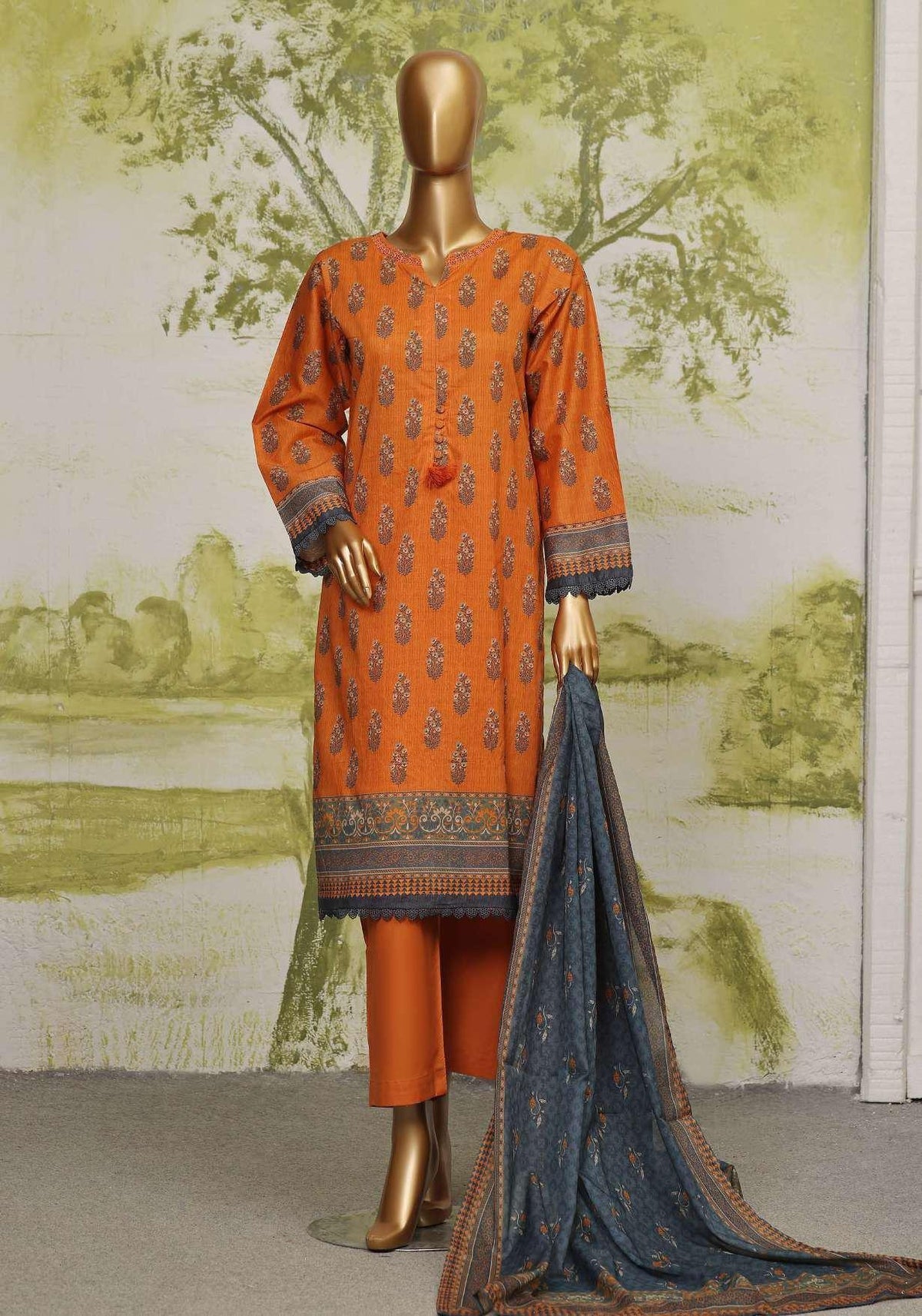 Sadabahar 3-Piece Printed Vol-03 Stitched Coll'24 D-04