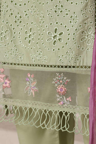 Multi Chickenkari by Sadabahar | Heavy Embroidered Lawn 3 Piece Stitched Suit D-4