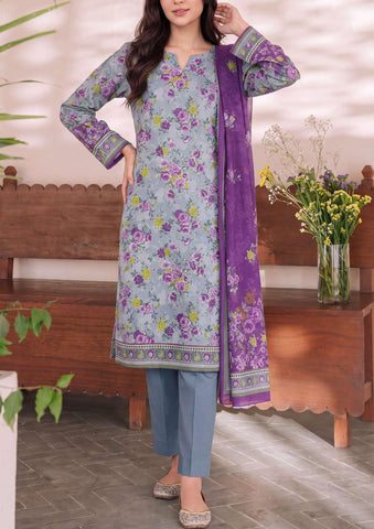 Daman Exclusive by VS Textiles | Printed Cambric 3 Piece Unstitched Suit D-4