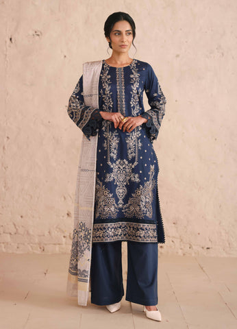 Johra Vasal Embroidered Lawn Unstitched 3 Piece Suit D-3