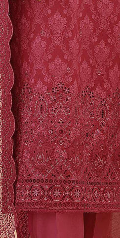 Premium Venice by HZ Textiles | Festive Embroidered 3 Piece Unstitched Lawn Suit D-4