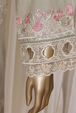 Sadabahar Luxury Embroidered Cotton Stitched 3 Piece Suit D-3
