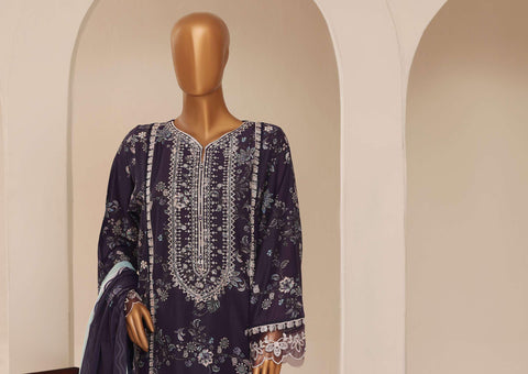 Sadabahar Signature Embroidered Stitched 3 Piece Suit D-6