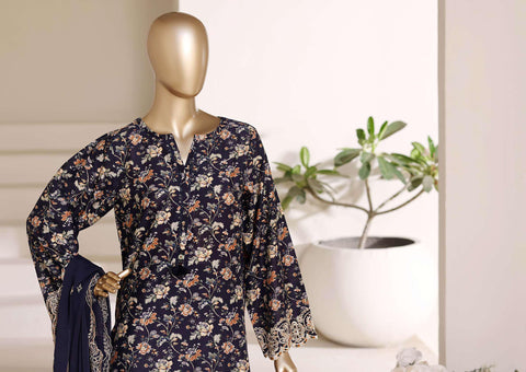 Sadabahar Regal Embroidered Lawn Stitched 3 Piece Suit D-6