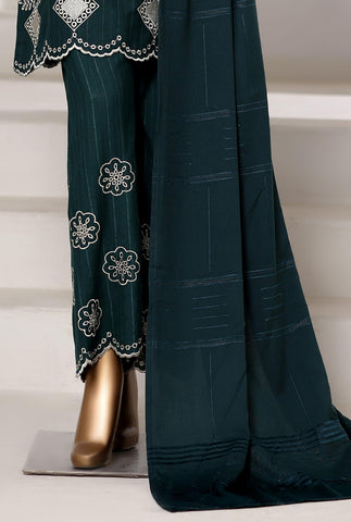 Sadabahar Vybe Emb Dhanak Stitched 3 Piece Suit D-6