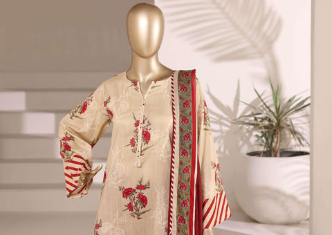 Sadabahar Vol-08 | Printed Lawn 3 Piece Stitched Suit D-6