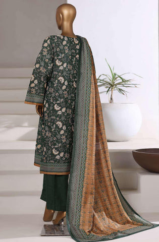 Sadabahar Printed Khaddar With Shimmer Ready To Wear 3Pc D-5