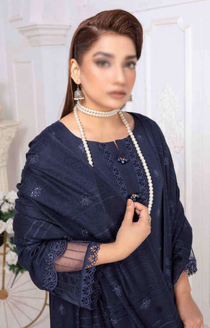 Chaap Shimmery Chikankari Embroidery By Sobia Waseem D-01