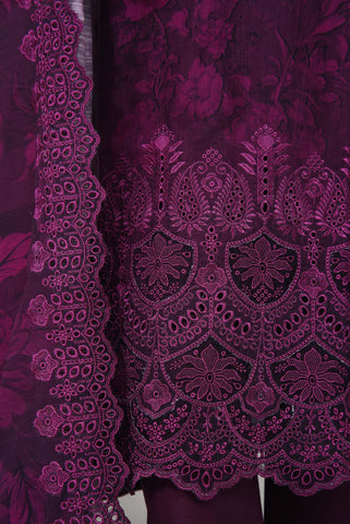 Laser Cutwork Chikankari Emb Dupatta Vol-1 Sadabahar D-06