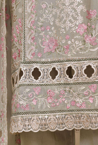 Sadabahar Luxury Embroidered Cotton Stitched 3 Piece Suit D-3