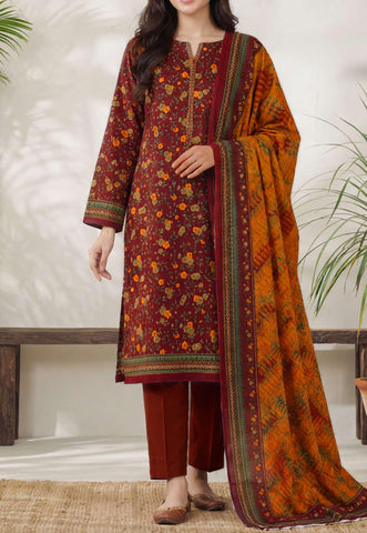 Daman Exclusive | Printed Lawn 3 Piece Unstitched Suit D-4