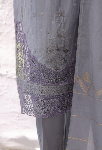 Turkish Jacquard Vol-1 Emb Un Stitched 3 Piece HZ-4