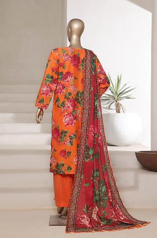 Printed Cambric Lawn Vol-01 By Sadabahar D-6