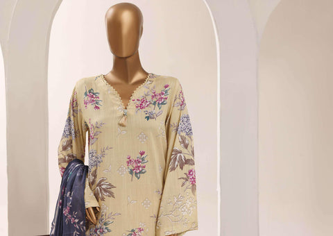 Sadabahar Printed Lawn Vol-12 | Printed Lawn 3 Piece Stitched Suit D-2