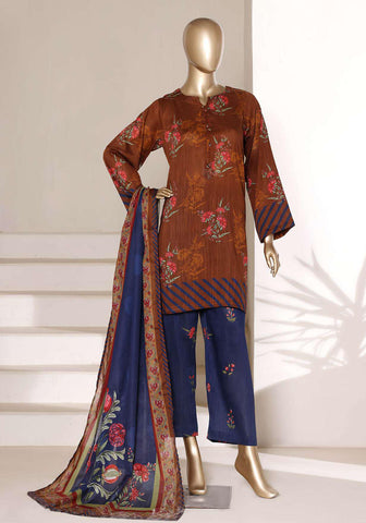 Sadabahar Vol-07 | Printed Lawn 3 Piece Stitched Suit D-6