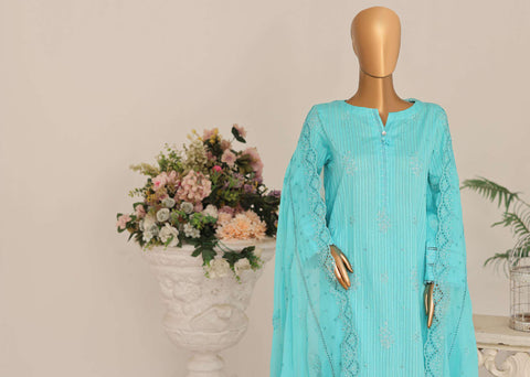 Mayaar by HZ Textiles | Embroidered 3 Piece Unstitched Suit D-2