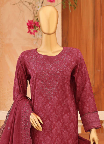 Premium Venice by HZ Textiles | Festive Embroidered 3 Piece Unstitched Lawn Suit D-4