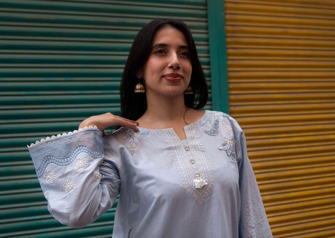 RANG 2 Piece Stitched Embroidered Cotton Suit D-2