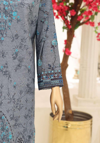 Mehak by HZ Textiles | Embroidered 3 Piece Unstitched Slub Lawn Suit D-3