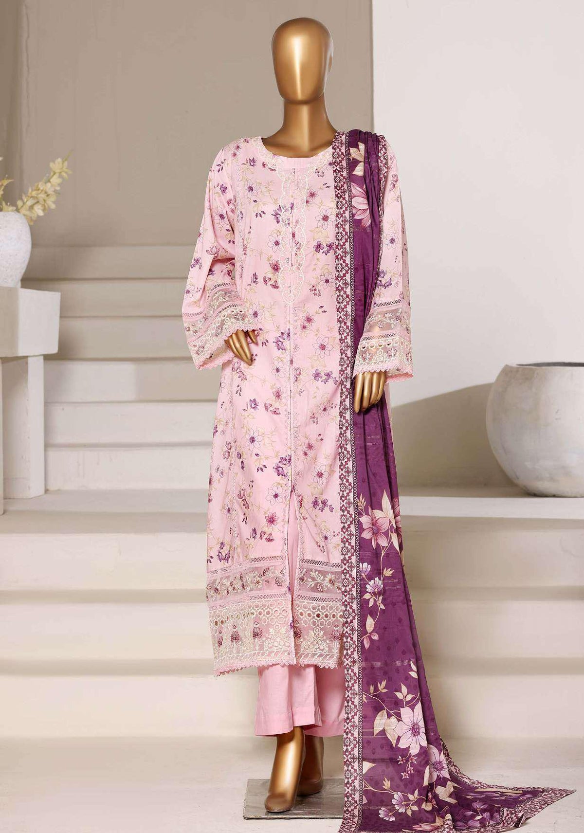 LUXURY EMBROIDERY LAWN FESTIVE COLLECTION 2026 BY SADABAHAR D-3