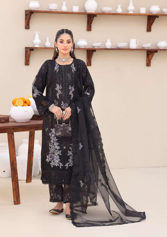 Eshaal Vol-2 Semi-Stitched Luxury Embellished Suit D-6