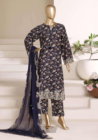Sadabahar Regal Embroidered Lawn Stitched 3 Piece Suit D-6