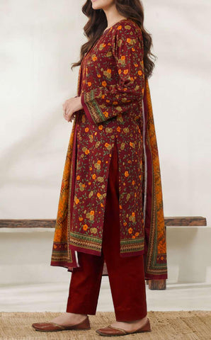 Daman Exclusive | Printed Lawn 3 Piece Unstitched Suit D-4