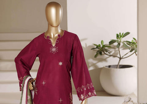 Eclair by Sadabahar | Embroidered Lawn 3 Piece Stitched Suit D-4