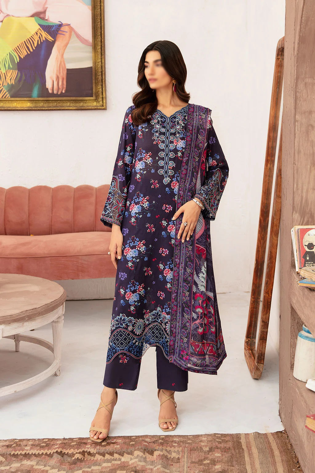 Rangrez Luxury Lawn Vol-07 By Ramsha D-06
