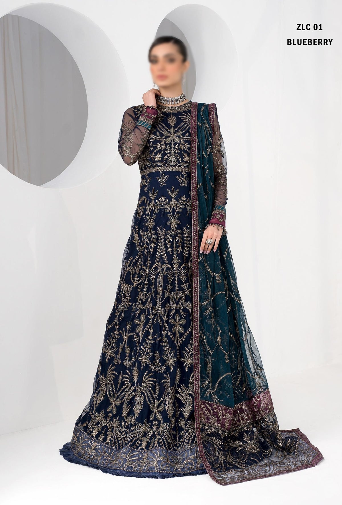 La Celeste Luxury Embroidered Formal Collection'23 D-01