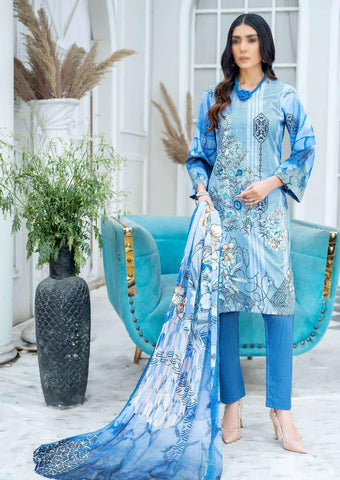Jaan E Tamanna Digital Print & Embroidered Lawn Collection'23 D-04